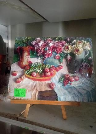 3d  мини картина с мольбертом всего 400гр