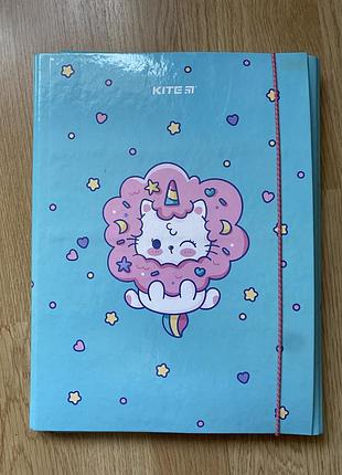 Папка для трудового навчання kite rainbow catcorn