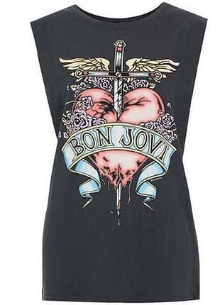 Рок футболка майка bon jovi