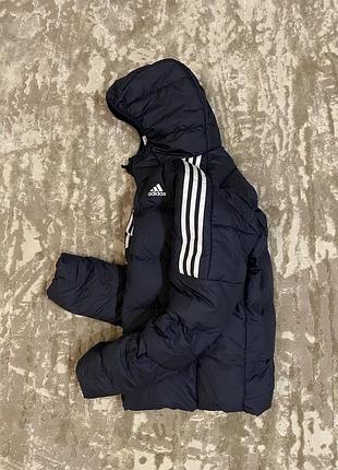 Пуховик чоловічий adidas essential новий оригінал куртка на пуху синя