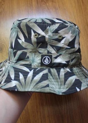 Двусторонняя унисекс шляпа панама volcom (пальмы/черная)