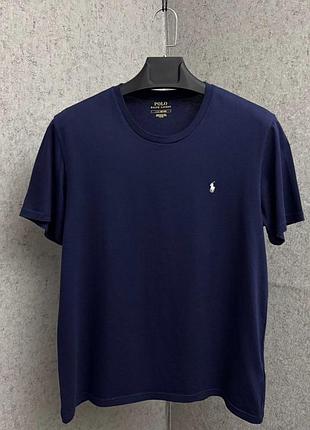 Синя футболка від бренду polo ralph lauren