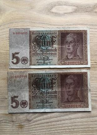 Банкноти 1939 german rentenmark