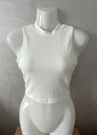 Shein жіночий, білий, мʼягусенький топ