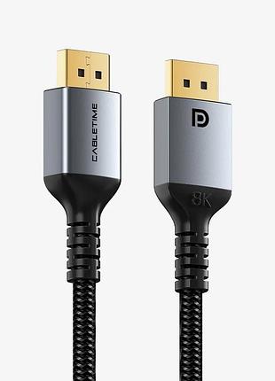 Цифровой кабель displayport cabletime cd11n 3 м, black, 8k 60 гц