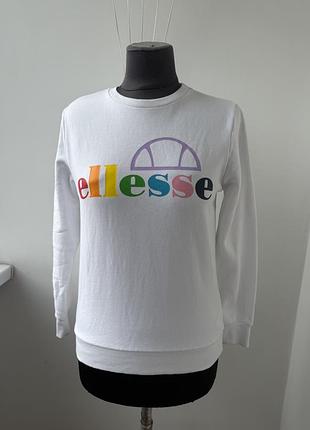 Яскравий білий світшот ellesse ginny оригінал розмір 10-11 років (xxs/xs) кофта худі