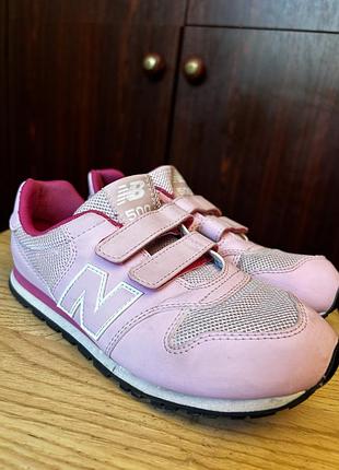 Кросівки new balance 500 оригінал р. 34.5 / 20.5 см рожеві на липучках