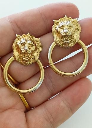 Сережки, лев, кільце, американський вінтаж 80х,схоже на anne klein