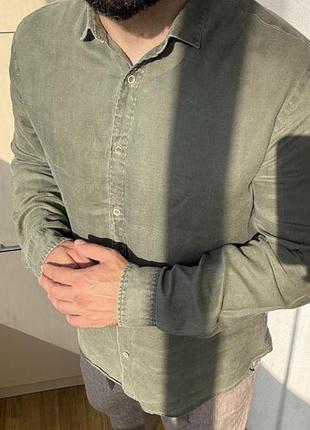 Сорочка zara 100% льон оригінал