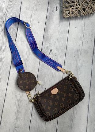 Сумка louis vuitton multi pochette accessoires blue