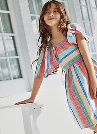Неймовірна стильна бавовняна сукня 👗 з красивою спинкою next 4 роки, 104 см