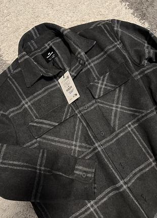 Тепла куртка сорочка pull&bear l 6