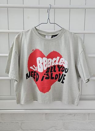 Укорочена футболка zara,  152