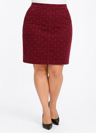 Вельветова спідниця у квітковому принті laura ashley.