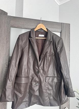 Піджак reserved з еко-шкіри, розмір xxl (підійде на xl)