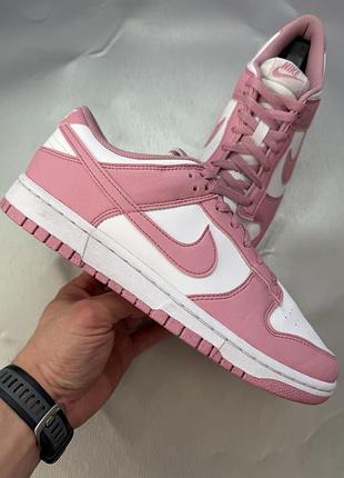 Кросівки nike dunk low next nature white/pink