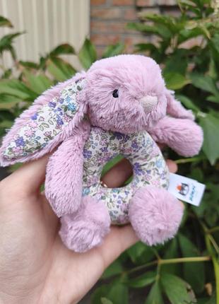 Іграшка-брязкальце кролик jellycat blossom bunny