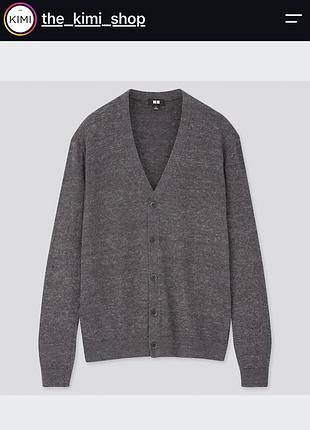 Темно-сірий кардіган uniqlo