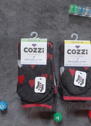 Детские носки cozzi для девочки размер 31-34 и 35-38