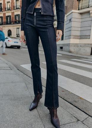 Джинси легенда з розрізами zara розмір xl
