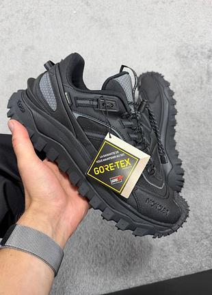 Термо кросівки moncler trailgrip black gore tex