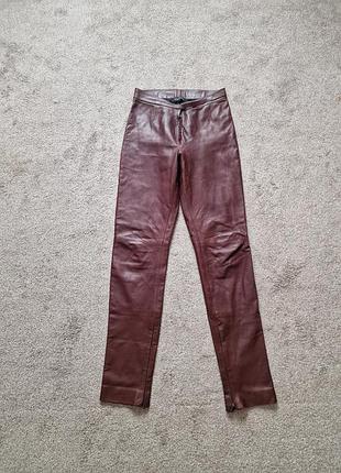 Gucci women's vintage leather pants жіночі вінтажні шкіряні штани