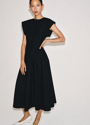 Поплінова сукня zw collection зі складками розмір l