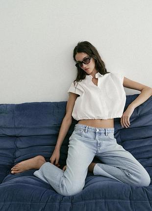 Нові джинси zara з високою посадкою