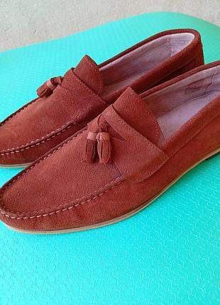 Мужские замшевые лоферы river island. 46 p.