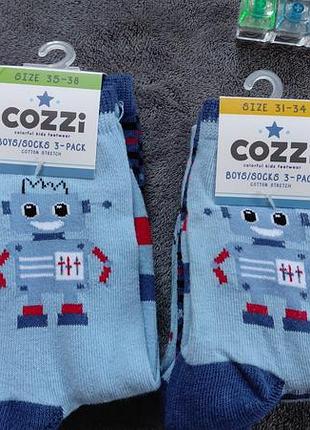 Детские носки для мальчика фирма coziness размер 31-34 и 35- 38