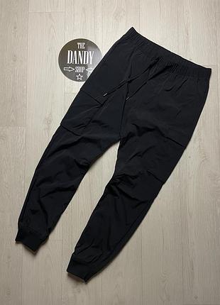 Мужские черные карго брюки h&m, размер m
