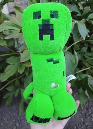 Оригінальна м'яка іграшка кріпер майнкрафт 25 см minecraft mojang