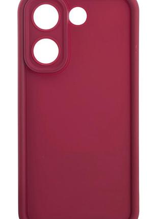 Чехол shock case для poco x8 pro бампер силиконовый бордовый
