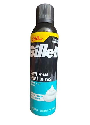 Пена для бритья gillette original scent 250 мл 9142