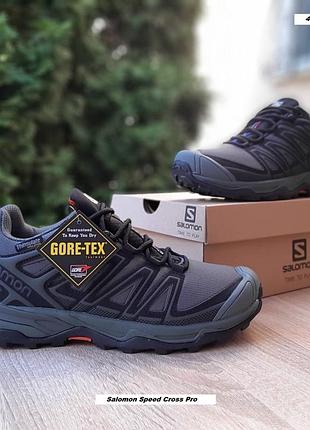 Salomon speedcross 3 pro gore-tex thinsulate хакі з чорним
