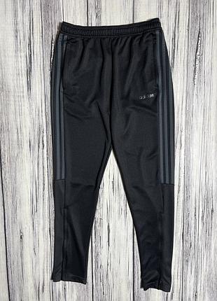 Adidas спортивные штаны оригинал чёрные зауженные 13–14 лет 164 см