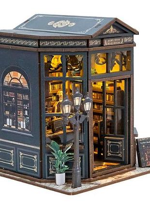 Румбокс книгарня під куполом roombox dome book warehouse diy miniature house kit інтер'єрний конструктор xw-04