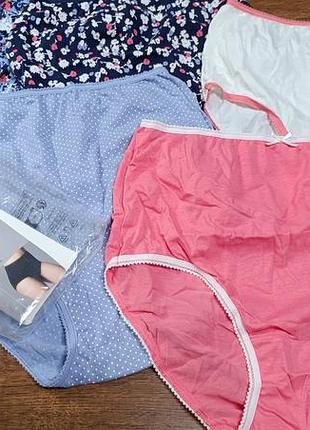 Набор женских хлопковых трусиков marks &amp; spencer.