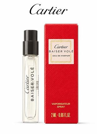 Пробник парфумованої води cartier baiser vole 2 ml