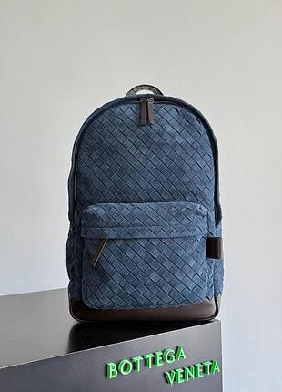 Рюкзак з натуральної шкіри з фірмовим плетінням bottega veneta
