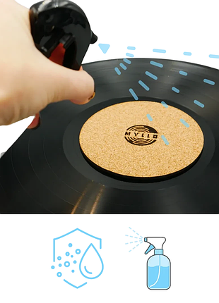 Сліпмат для захисту яблука вінілової платівки пробковий myllo vinyllo