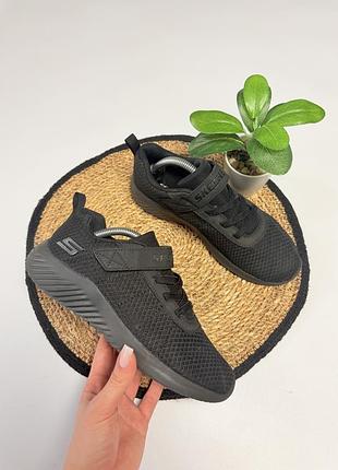 Чорні кросівки sketchers для хлопчика