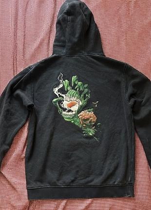 Вінтажне худі santa cruz screaming hand rose / толстовка санта круз з капішоном, оригінал