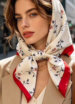 Шовкова хустка платок 100% шовк