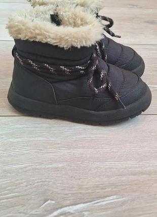 Угги ботинки зимние на девочку р-24 zara kids