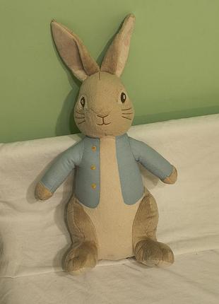 Rainbow peter rabbit - мягкая плюшевая декоративная большая коллекционная игрушка - кролик питтер - 55 см