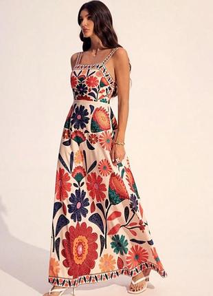 Легка яскрава сукня shein