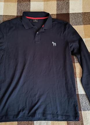 Лонгслив поло paul smith zebra logo