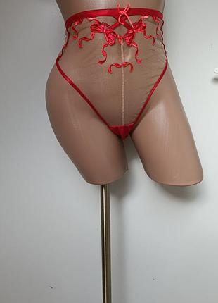 Прозрачные трусики с вышивкой ann summers.