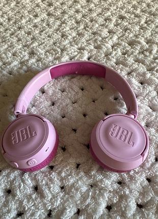 Детские беспроводные наушники jbl jr (розовые bluetooth)